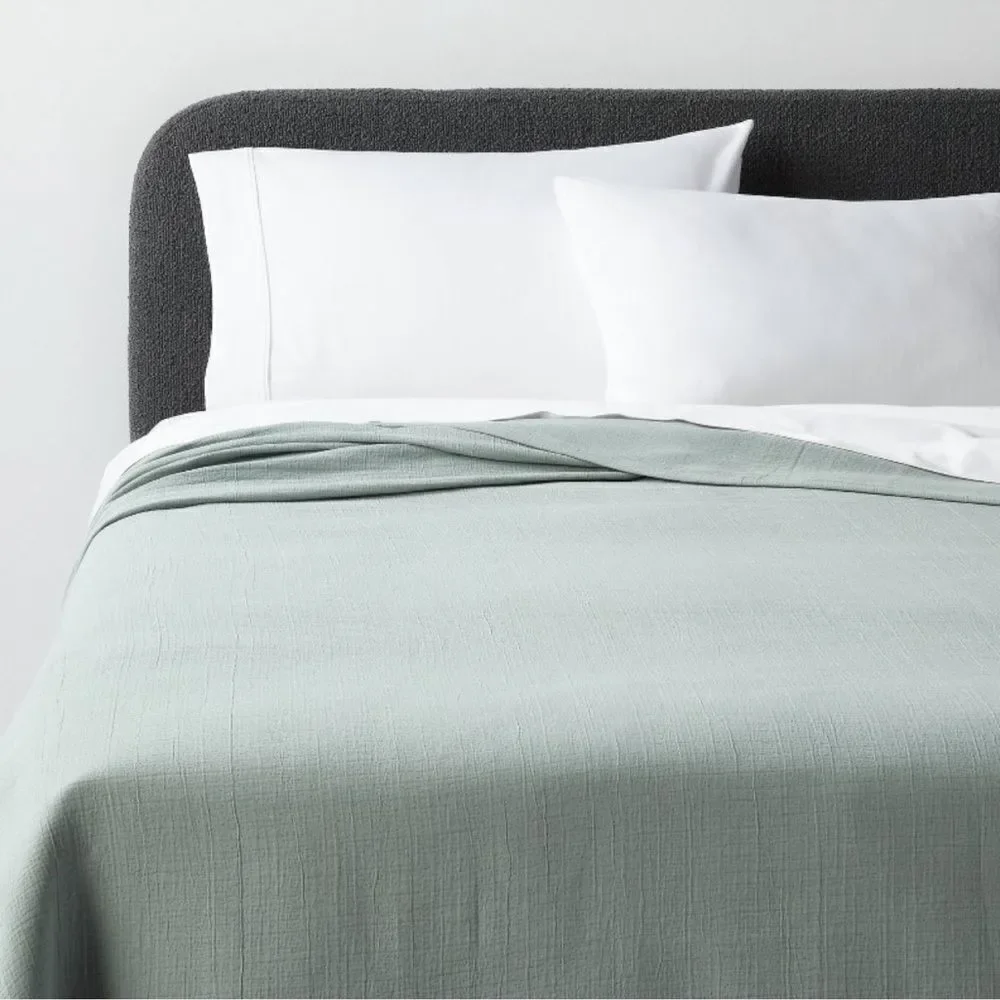King Luxe Matelasse Coverlet Light Teal Green -‎ Threshold